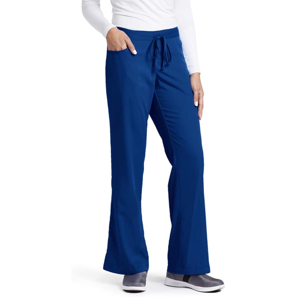 imageBARCO Greys Anatomy Womens Riley Pant Easy Care Medical Scrub Pant w 5 Pockets amp Flared LegTwilight
