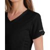 BARCO Grey’s Anatomy Scrubs – Cora Scrub Top for Women, Crossover V-Neck, Fitted Back Super-Soft Women’s Scrub Top(Black)