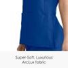 BARCO Grey’s Anatomy Scrubs – Cora Scrub Top for Women, Crossover V-Neck, Fitted Back Super-Soft Women’s Scrub Top(Galaxy)