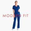 BARCO Grey’s Anatomy Scrubs – Cora Scrub Top for Women, Crossover V-Neck, Fitted Back Super-Soft Women’s Scrub Top(Galaxy)