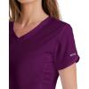 BARCO Grey’s Anatomy Scrubs – Cora Scrub Top for Women, Crossover V-Neck, Fitted Back Super-Soft Women’s Scrub Top(Wine)