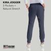 BARCO Grey’s Anatomy Scrubs – Kira Scrub Jogger for Women, Yoga Style Mid-Rise Soft Touch Fabric Women’s Scrub Pant(Steel)