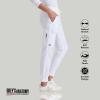BARCO Grey’s Anatomy Scrubs – Kira Scrub Jogger for Women, Yoga Style Mid-Rise Soft Touch Fabric Women’s Scrub Pant(White)