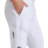 BARCO Grey’s Anatomy Scrubs – Kira Scrub Jogger for Women, Yoga Style Mid-Rise Soft Touch Fabric Women’s Scrub Pant(White)