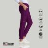 BARCO Grey’s Anatomy Scrubs – Kira Scrub Jogger for Women, Yoga Style Mid-Rise Soft Touch Fabric Women’s Scrub Pant(Wine)