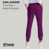 BARCO Grey’s Anatomy Scrubs – Kira Scrub Jogger for Women, Yoga Style Mid-Rise Soft Touch Fabric Women’s Scrub Pant(Wine)