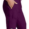 BARCO Grey’s Anatomy Scrubs – Kira Scrub Jogger for Women, Yoga Style Mid-Rise Soft Touch Fabric Women’s Scrub Pant(Wine)