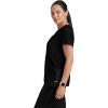 BARCO Grey’s Anatomy Scrubs – Kira Scrub Top for Women, V-Neck, Love Printed Zip Pocket Super-Soft Women’s Scrub Top(Black)