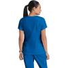 BARCO Grey’s Anatomy Scrubs – Kira Scrub Top for Women, V-Neck, Love Printed Zip Pocket Super-Soft Women’s Scrub Top(New Royal)