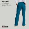 BARCO Grey’s Anatomy Scrubs – Mia Scrub Pant for Women, Elastic Back Waist, Mid-Rise Shaped Leg Women’s Scrub Pant(Bahama)