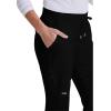 BARCO Grey’s Anatomy Scrubs – Mia Scrub Pant for Women, Elastic Back Waist, Mid-Rise Shaped Leg Women’s Scrub Pant(Black)