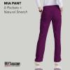 BARCO Grey’s Anatomy Scrubs – Mia Scrub Pant for Women, Elastic Back Waist, Mid-Rise Shaped Leg Women’s Scrub Pant(Wine)