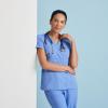 BARCO Grey’s Anatomy Scrubs – Riley Scrub Top for Women, V-Neck Super-Soft Women’s Scrub Top(Ceil Blue)
