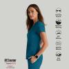 BARCO Grey’s Anatomy Spandex Stretch Direct – Bolt Scrub Top for Women, V-Neck Women’s Scrub Top(Bahama)