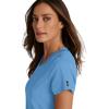 BARCO Grey’s Anatomy Spandex Stretch Direct – Bolt Scrub Top for Women, V-Neck Women’s Scrub Top(Ciel Blue)