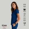 BARCO Grey’s Anatomy Spandex Stretch Direct – Bolt Scrub Top for Women, V-Neck Women’s Scrub Top(Indigo (Navy))