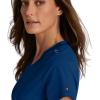 BARCO Grey’s Anatomy Spandex Stretch Direct – Bolt Scrub Top for Women, V-Neck Women’s Scrub Top(Indigo (Navy))