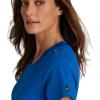 BARCO Grey’s Anatomy Spandex Stretch Direct – Bolt Scrub Top for Women, V-Neck Women’s Scrub Top(New Royal)