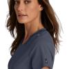 BARCO Grey’s Anatomy Spandex Stretch Direct – Bolt Scrub Top for Women, V-Neck Women’s Scrub Top(Steel)