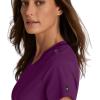 BARCO Grey’s Anatomy Spandex Stretch Direct – Bolt Scrub Top for Women, V-Neck Women’s Scrub Top(Wine)