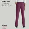 BARCO Grey’s Anatomy Spandex Stretch Direct – Relay Scrub Pant for Women, Tapered Women’s Scrub Pant(Wine)