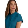 BARCO Grey’s Anatomy Spandex Stretch Direct – Rush Scrub Top for Women, Snap Collar Women’s Scrub Top(Bahama)