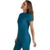 BARCO Grey’s Anatomy Spandex Stretch Direct – Rush Scrub Top for Women, Snap Collar Women’s Scrub Top(Bahama)