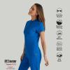 BARCO Grey’s Anatomy Spandex Stretch Direct – Rush Scrub Top for Women, Snap Collar Women’s Scrub Top(New Royal)
