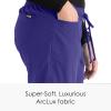BARCO Grey’s Anatomy Women’s Riley Pant, Easy Care Medical Scrub Pant w/ 5 Pockets & Flared Leg(Purple Rain)