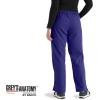 BARCO Grey’s Anatomy Women’s Riley Pant, Easy Care Medical Scrub Pant w/ 5 Pockets & Flared Leg(Purple Rain)