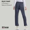 BARCO Grey’s Anatomy Women’s Riley Pant, Easy Care Medical Scrub Pant w/ 5 Pockets & Flared Leg(Steel)