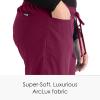 BARCO Grey’s Anatomy Women’s Riley Pant, Easy Care Medical Scrub Pant w/ 5 Pockets & Flared Leg(Wine)