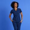BARCO ONE Women’s Pulse Scrub Top, Sporty V-Neck Medical Top w/ 4-Way Stretch & 5 Pockets(Bahama)