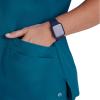 BARCO ONE Women’s Pulse Scrub Top, Sporty V-Neck Medical Top w/ 4-Way Stretch & 5 Pockets(Bahama)