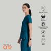 BARCO ONE Women’s Pulse Scrub Top, Sporty V-Neck Medical Top w/ 4-Way Stretch & 5 Pockets(Bahama)