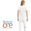 BARCO ONE Women’s Pulse Scrub Top, Sporty V-Neck Medical Top w/ 4-Way Stretch & 5 Pockets(White)