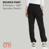 BARCO One Bounce Classic Fit Convertible Scrub Pant for Women – 6-Pocket, Mid-Rise Straight Leg with 360 Spandex Stretch(Black)