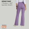 BARCO One Performance Knit Sprint Scrub Pant for Women – 7-Pocket, High-Rise Yoga Pants with 360 Spandex Stretch(Dusty Lavender)