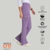 BARCO One Performance Knit Sprint Scrub Pant for Women – 7-Pocket, High-Rise Yoga Pants with 360 Spandex Stretch(Dusty Lavender)