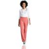 BARCO One Performance Knit Sprint Scrub Pant for Women – 7-Pocket, High-Rise Yoga Pants with 360 Spandex Stretch(Ginger Rose)