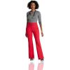 BARCO One Performance Knit Sprint Scrub Pant for Women – 7-Pocket, High-Rise Yoga Pants with 360 Spandex Stretch(Grenadine)