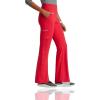 BARCO One Performance Knit Sprint Scrub Pant for Women – 7-Pocket, High-Rise Yoga Pants with 360 Spandex Stretch(Grenadine)