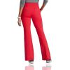 BARCO One Performance Knit Sprint Scrub Pant for Women – 7-Pocket, High-Rise Yoga Pants with 360 Spandex Stretch(Grenadine)