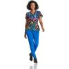 BARCO One Printed Scrub Top for Women – 4-Pocket, Moisture-Wicking V-Neck Shirt with 360 Spandex Stretch(Aurora Lights)