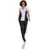 BARCO One Printed Scrub Top for Women – 4-Pocket, Moisture-Wicking V-Neck Shirt with 360 Spandex Stretch(Magnetic Rouse)