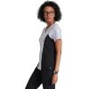 BARCO One Printed Scrub Top for Women – 4-Pocket, Moisture-Wicking V-Neck Shirt with 360 Spandex Stretch(Magnetic Rouse)
