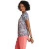 BARCO One Printed Scrub Top for Women – 4-Pocket, Moisture-Wicking V-Neck Shirt with 360 Spandex Stretch(Summer Brilliance)