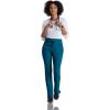 BARCO One Uplift Classic Fit Tapered Leg Scrub Pant for Women – 5-Pocket, Mid-Rise Scrub Bottoms with 360 Spandex Stretch(Bahama)