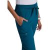 BARCO One Uplift Classic Fit Tapered Leg Scrub Pant for Women – 5-Pocket, Mid-Rise Scrub Bottoms with 360 Spandex Stretch(Bahama)