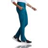 BARCO One Uplift Classic Fit Tapered Leg Scrub Pant for Women – 5-Pocket, Mid-Rise Scrub Bottoms with 360 Spandex Stretch(Bahama)
